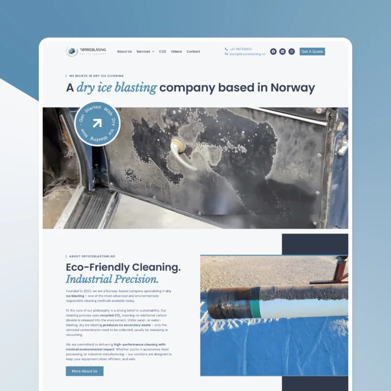 EDVI digital agency sukurtas internetinis puslapis norvegijai