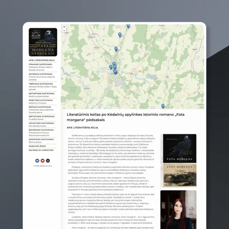 Internetinės svetainės Fata Morgana pavyzdys