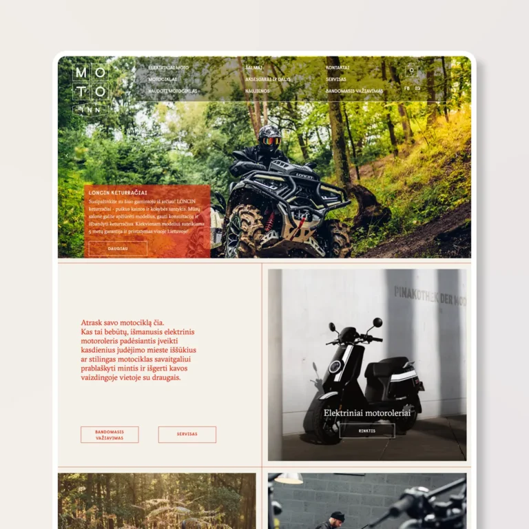 Internetinė parduotuvė elektrinių motociklų prekybai Lietuvoje