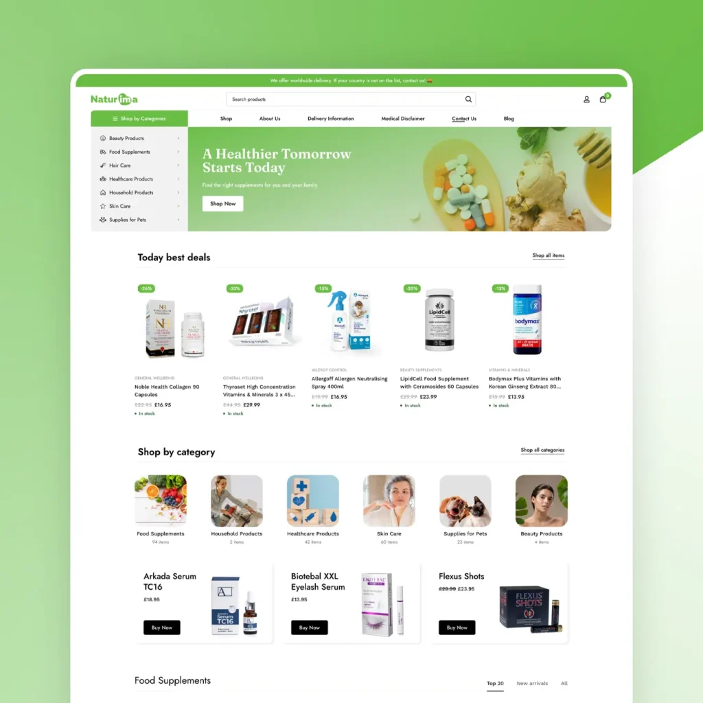 Woocommerce E-shop