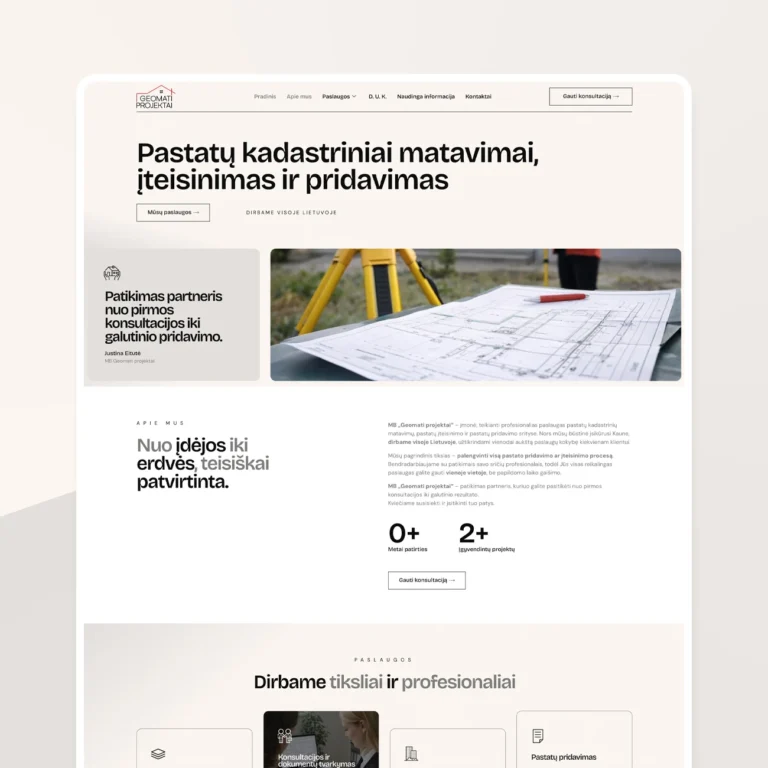 Wordpress internetinis puslapis