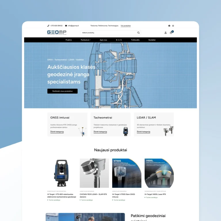 EDVI digital agency sukurta internetine parduotuve Woocommerce